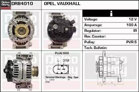 Remy DRB4010 - Генератор autospares.lv