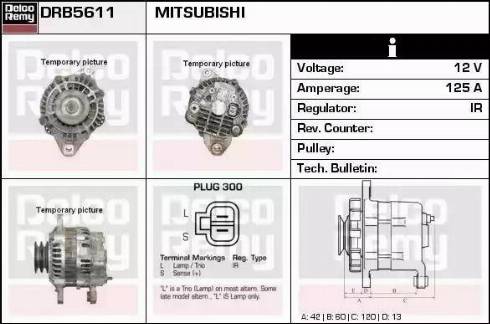 Remy DRB5611 - Генератор autospares.lv