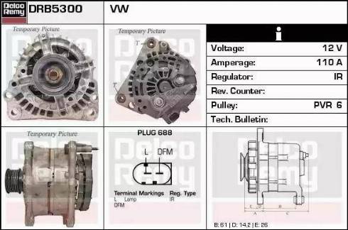 Remy DRB5300 - Генератор autospares.lv