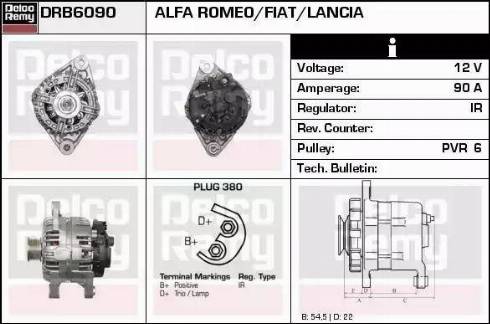 Remy DRB6090 - Генератор autospares.lv