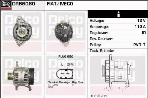 Remy DRB6060 - Генератор autospares.lv