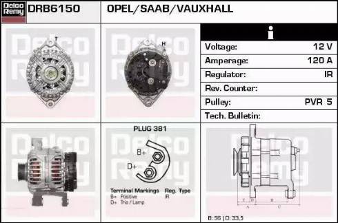 Remy DRB6150 - Генератор autospares.lv