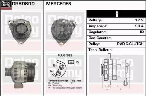 Remy DRB0800 - Генератор autospares.lv