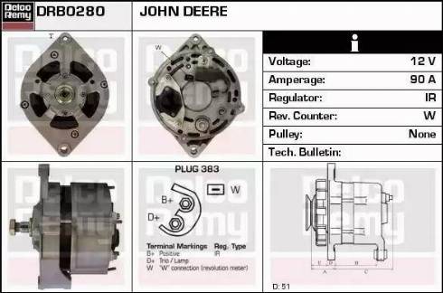 Remy DRB0280 - Генератор autospares.lv