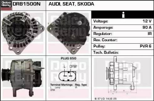 Remy DRB1500N - Генератор autospares.lv