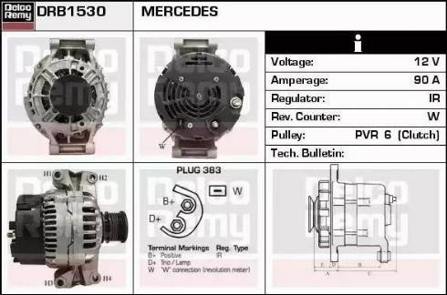 Remy DRB1530 - Генератор autospares.lv