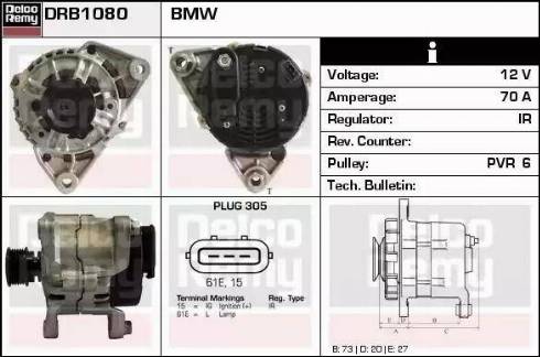 Remy DRB1080 - Генератор autospares.lv