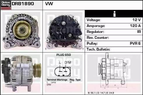 Remy DRB1890 - Генератор autospares.lv