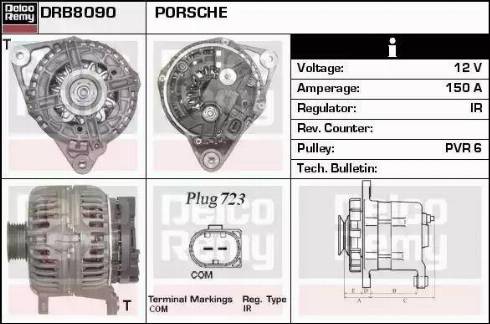 Remy DRB8090 - Генератор autospares.lv