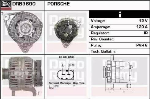 Remy DRB6210 - Генератор autospares.lv