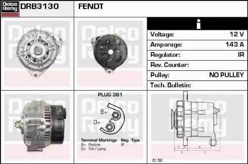 Remy DRB3130 - Генератор autospares.lv