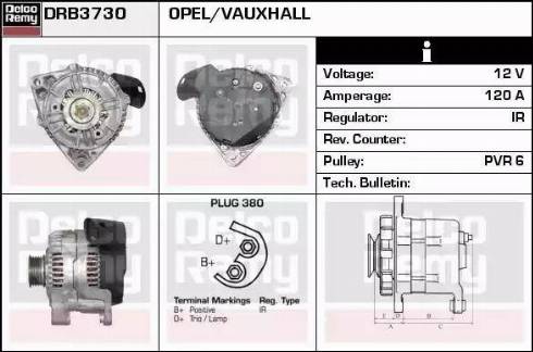 Remy DRB3730 - Генератор autospares.lv