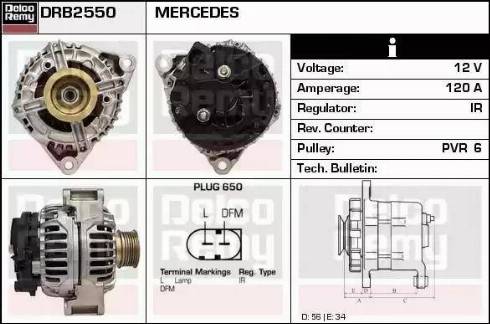 Remy DRB2550 - Генератор autospares.lv