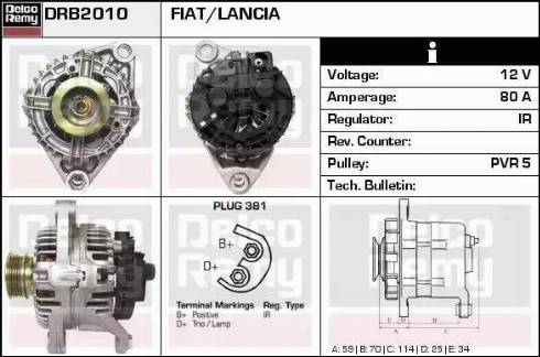 Remy DRB2010 - Генератор autospares.lv