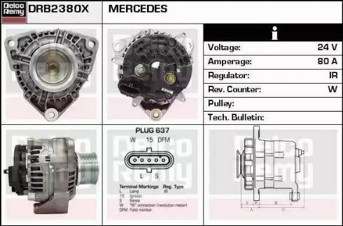 Remy DRB2380X - Генератор autospares.lv