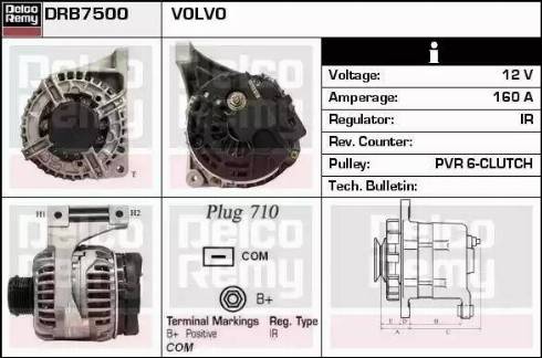 Remy DRB7500 - Генератор autospares.lv