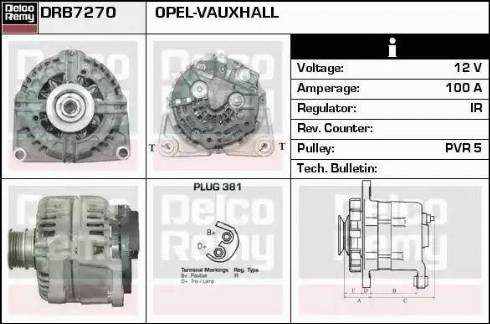 Remy DRB7270 - Генератор autospares.lv