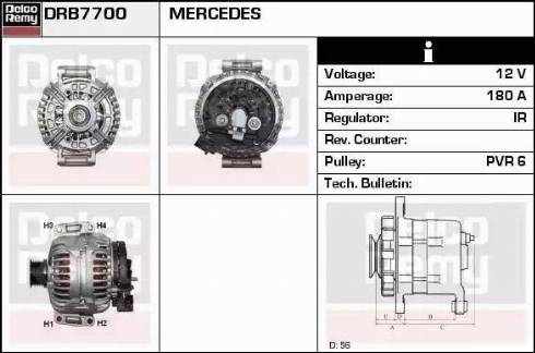 Remy DRB7700 - Генератор autospares.lv