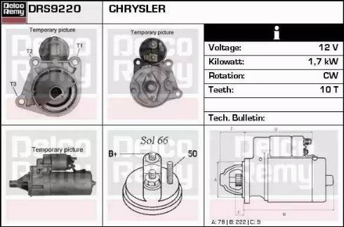 Remy DRS9220 - Стартер autospares.lv