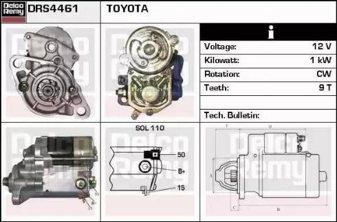 Remy DRS4461 - Стартер autospares.lv