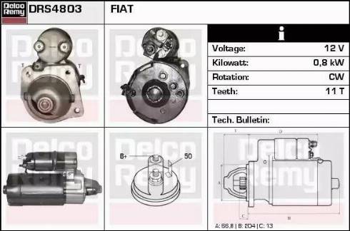 Remy DRS4803 - Стартер autospares.lv