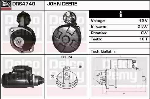 Remy DRS4740 - Стартер autospares.lv