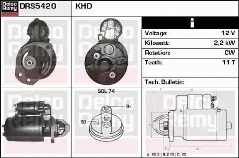 Remy DRS5420 - Стартер autospares.lv