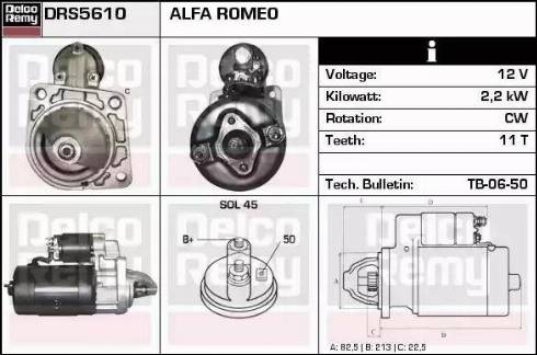 Remy DRS5610 - Стартер autospares.lv