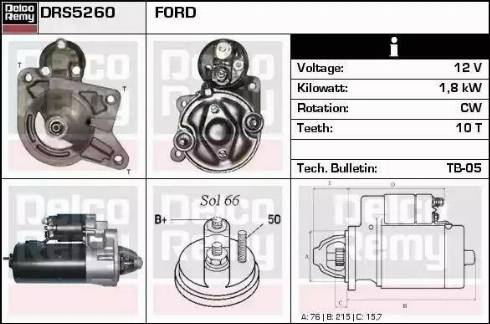 Remy DRS5260 - Стартер autospares.lv