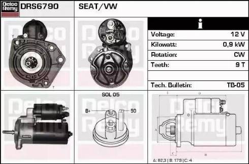 Remy DRS6790 - Стартер autospares.lv