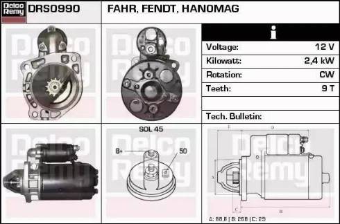 Remy DRS0990 - Стартер autospares.lv