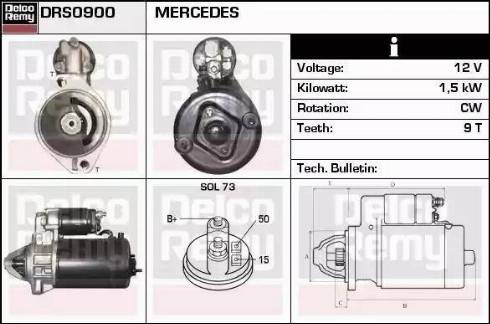 Remy DRS0900 - Стартер autospares.lv