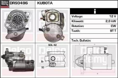 Remy DRS0496 - Стартер autospares.lv