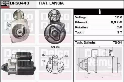 Remy DRS0440 - Стартер autospares.lv