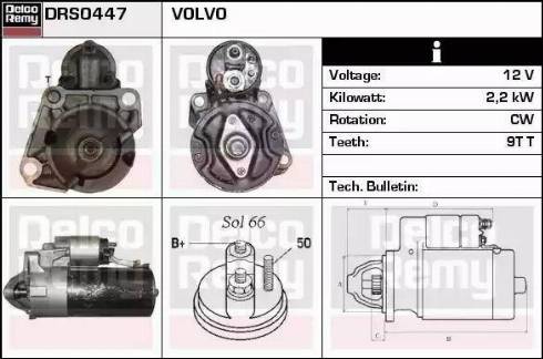 Remy DRS0447 - Стартер autospares.lv