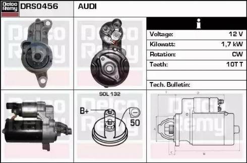 Remy DRS0456 - Стартер autospares.lv