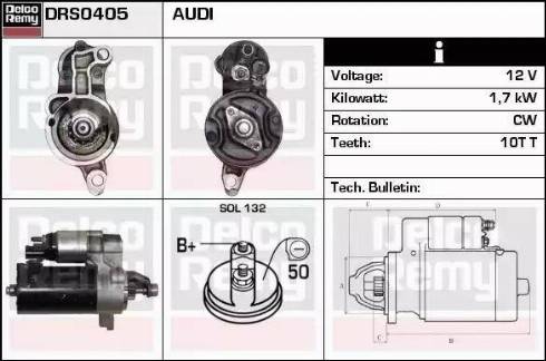 Remy DRS0405 - Стартер autospares.lv