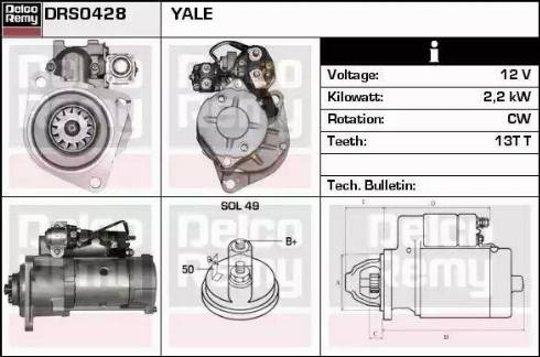 Remy DRS0428 - Стартер autospares.lv