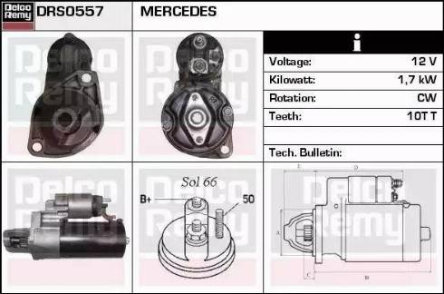 Remy DRS0557 - Стартер autospares.lv