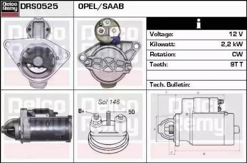 Remy DRS0525 - Стартер autospares.lv