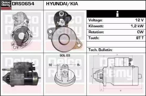 Remy DRS0654 - Стартер autospares.lv