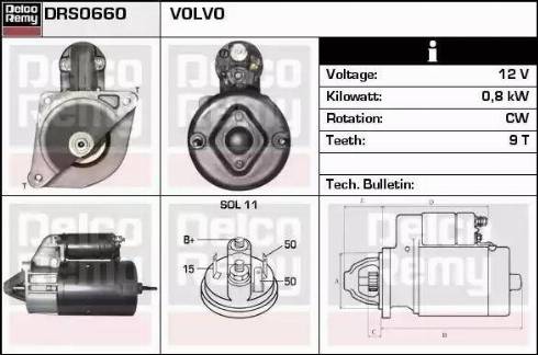 Remy DRS0660 - Стартер autospares.lv