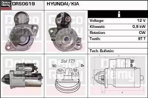 Remy DRS0619 - Стартер autospares.lv