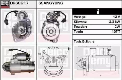 Remy DRS0617 - Стартер autospares.lv