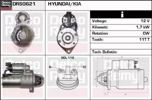 Remy DRS0621 - Стартер autospares.lv