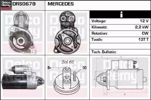 Remy DRS0679 - Стартер autospares.lv