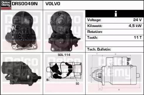 Remy DRS0049N - Стартер autospares.lv