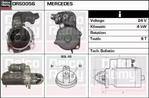 Remy DRS0056 - Стартер autospares.lv