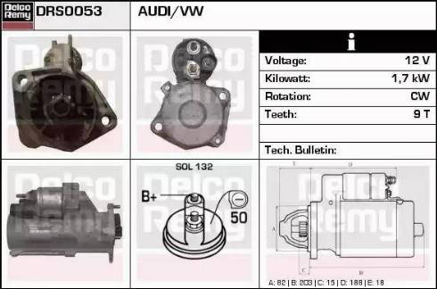 Remy DRS0053 - Стартер autospares.lv