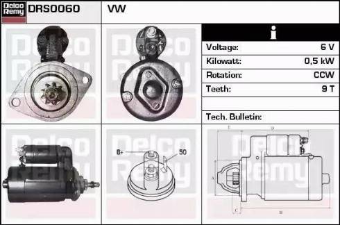 Remy DRS0060 - Стартер autospares.lv